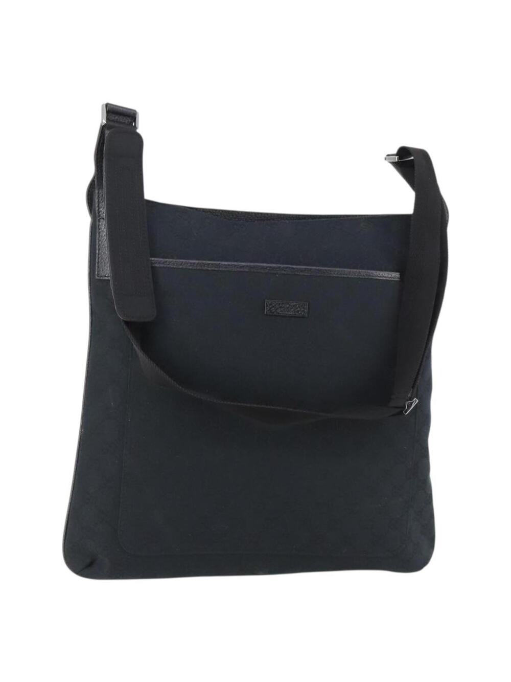 Gucci Gg Canvas Shoulder Bag Black #344242G60B
